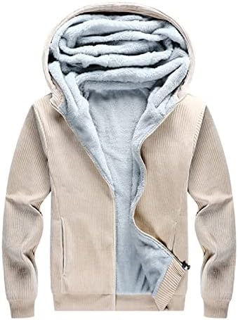 Jaqueta de inverno fsahjkee para homens, jaquetas de lã para homens, inverno quentes de casacos acolchoados