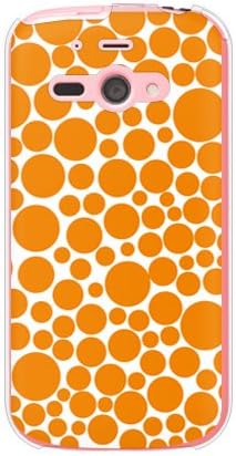 Pontos de bolha de segunda pele Branco x laranja / para Aquos Phone SS 205SH / Softbank SSH205-PCCL-2010-Y235