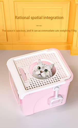 Caixa de areia de gato Wzhsdkl Tipo Tipo de porta de gato de porta dupla de gato Auto -limpeza totalmente