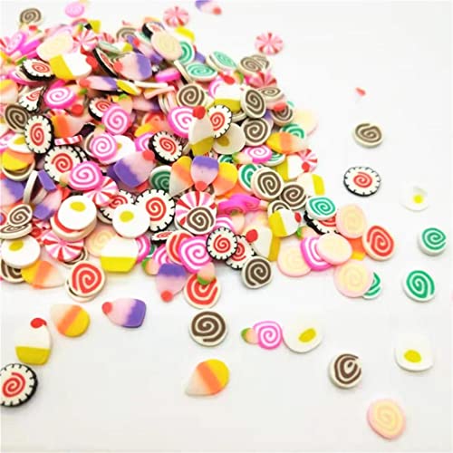 1000pcs/lote polimérico argila aspersam bolos coloridos Candy