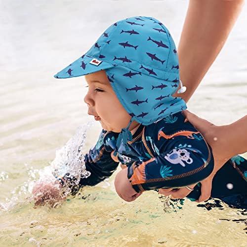 Baby Sun Hat UPF 50+ UV Ray Sun Protection Infant Summer Swim Hat com chapéus de trapa do pescoço para meninas