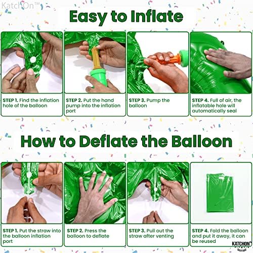 Katchon, Números de balão verde escuro 27 - 40 polegadas | Balões verdes número 27 para 27 decorações de aniversário