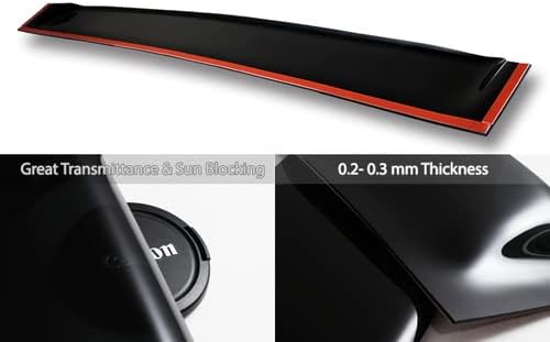 HK5 Black acrílico traseiro da janela traseira Spoiler Compatível com 2001-2005 Lexus IS300, 2002 2003