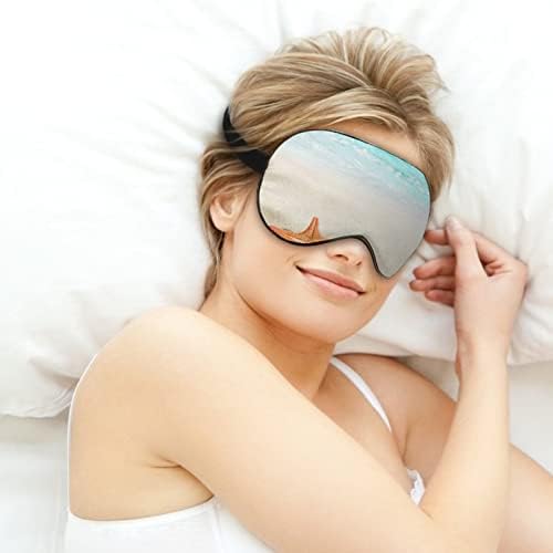 Máscara de máscara do sono da praia de praia olho de capa para mulheres bloqueia a luz para viajar de