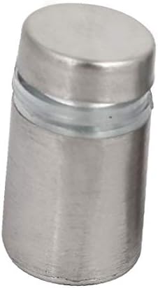 X-Dree 12mmx22mm aço inoxidável Anúncio de vidro Pino de vidro Fixação do parafuso de montagem 25pcs