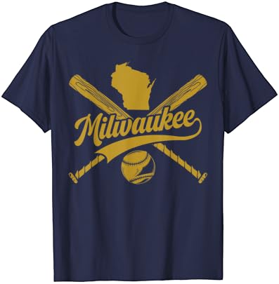 T-shirt de fã de beisebol de Milwaukee