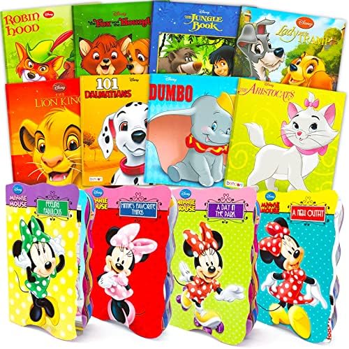 Disney Books for Kids 12 Pack Disney Minnie Mouse Histórias de dormir para crianças crianças - pacote