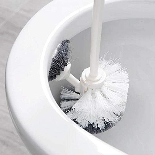 Escova de escova de vaso sanitário pincel de cerdas macias e pincelas de banheiro com suporte de banheiro