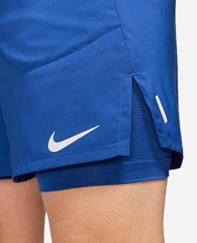 Nike Men's 7 Flex Stride 2-em-1 Shorts de corrida, azul, 2x grandes