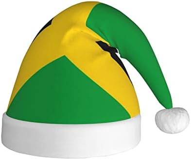 Cxxyjyj Jamaican Bandeira Chapéu de Natal Mans Mulher Hats Unissex Xmas Hat Hat para Chapéus de festa