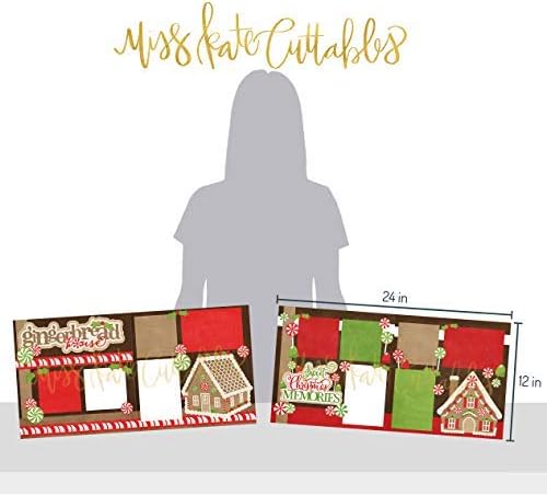 Dois layouts impressos - Gingerbread House e Sweet Christmas Memories - 2-2 Página 12x12 e 2 Duplicado 6 x6 Layouts