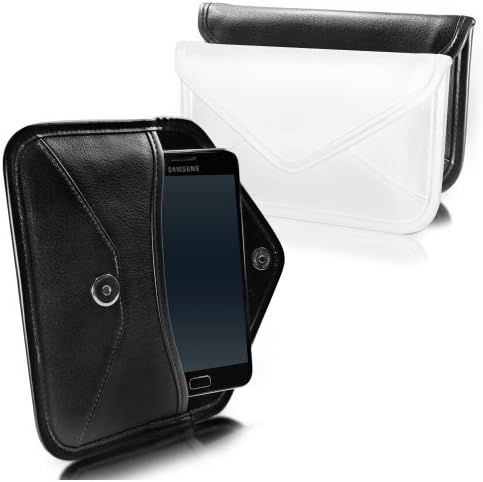 Caixa de ondas de caixa compatível com LG W10 Alpha - bolsa de mensageiro de couro de elite, design de