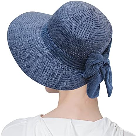 Chapéus de palha para mulheres Chapéus solar de verão para mulheres largura Bonga e chapéu de praia menina beisebol