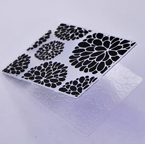 DdouJoy Flowers Background Plástico Pastas de gravação para fazer cartões de cartão e outros artesanato em