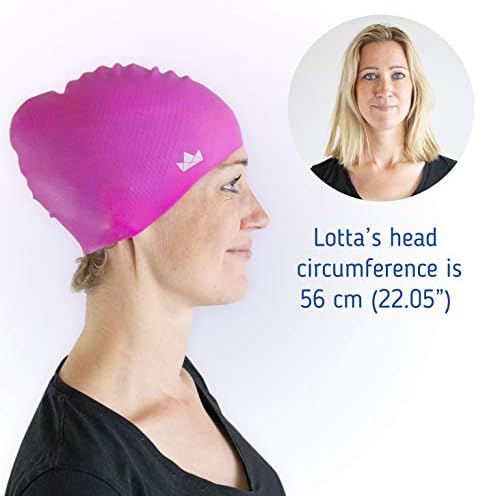 O boné de natação de silicone sueco amigável, bonés duráveis ​​para mulheres nadando, boné para mulheres,