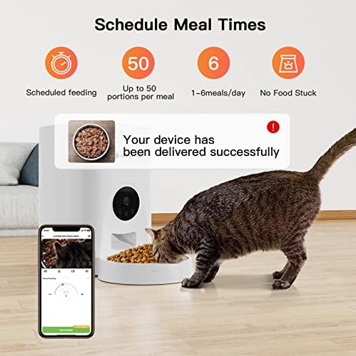 Alimentador de animais de estimação automáticos para gatos e cães, alimentadores de gatos automáticos