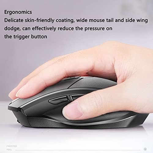 Mouse de computador sem fio Jushz para laptop Gaming Bluetooth Camundongos ergonômicos recarregáveis