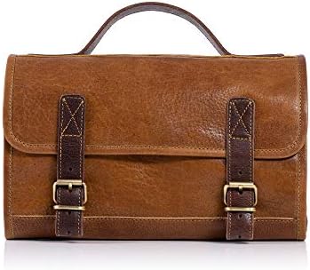 Komalc Premium Buffalo Leather Holding Hanketness Bag DOPP Kit