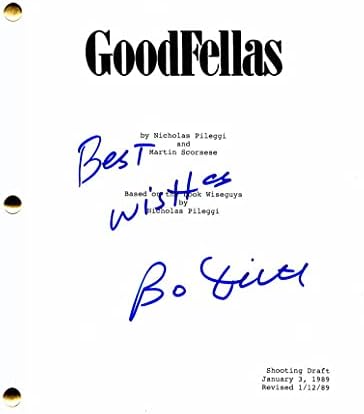 Bo Dietl assinado Autograph Goodfellas Full Movie Script - Ex -detetive da Nova York, The Wolf