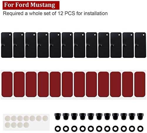 Acessórios de hardware de instalação de hardware de alojússos da janela traseira para Ford Mustang