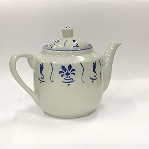 Sdfgh Blue e White Porcelain Retro 650ml Dahe Teapot Bule de chá doméstico TEAPOT POT DE GNESTRO COLE
