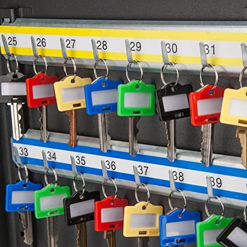 Bloqueio de tecla Barska Caixa de trava de tecla ajustável com etiquetas coloridas de etiquetas de chave