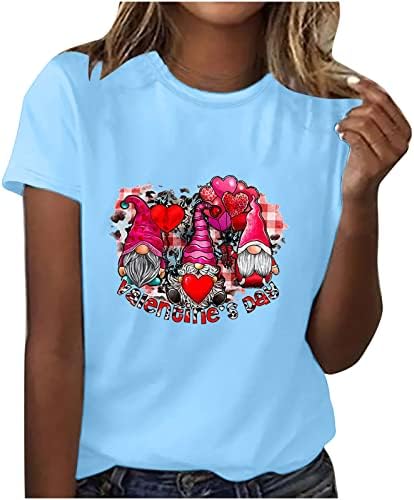 Ladies Fall Summer Summer Top de manga curta Roupas Fashion Fashion Crewneck Cotton Lounge Blouse camiseta para