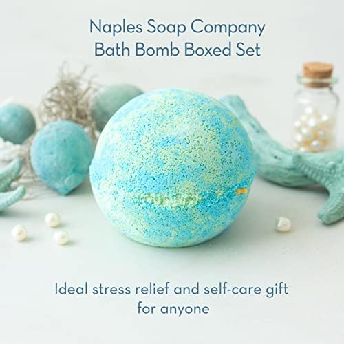 Naples Soap Company Epsom Salt, manteiga de cacau e manteiga de karité Caixa de variedade de bombas de