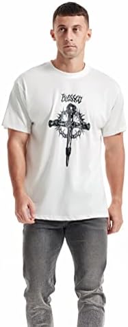Camisetas gráficas premium masculinas de jegal-camisetas legais de manga curta de manga curta para caras