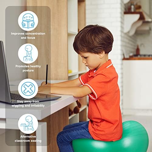 10 Pacote de ioga cadeiras de bola para crianças assentos flexíveis para o balanço da sala de aula Cadeira