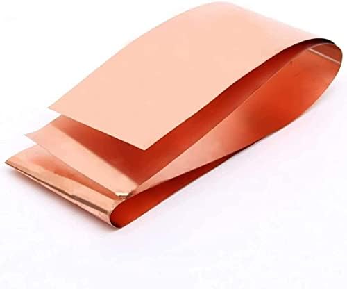 Placa de latão Yuesfz Folha de cobre Folha de cobre Metal Metal folha folha Rolo de placa de papel alumínio