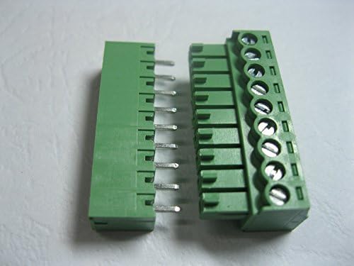 40 PCS pino reto 9pin/Way Pitch 3,81mm para parafuso conector do bloco de parafuso verde tipo trava com