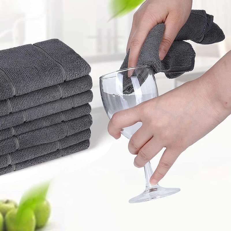 N/A Microfiber pano de prato absorvente toalhas de cozinha macia
