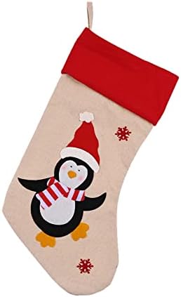 Big Sockings Candy Socks Decorações de Natal Decorações de festa de Natal em casa Decorações transparentes