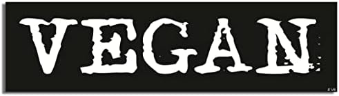 Gear Tatz - Vegan - Rights - Adesivo de pára -choques - 3 x 10 polegadas - Feito profissionalmente
