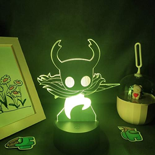 Wange Personalizar Hollow Knight Game 3D Lâmpadas LED RGB Neon Luzes Noturnas Toys Aniversário