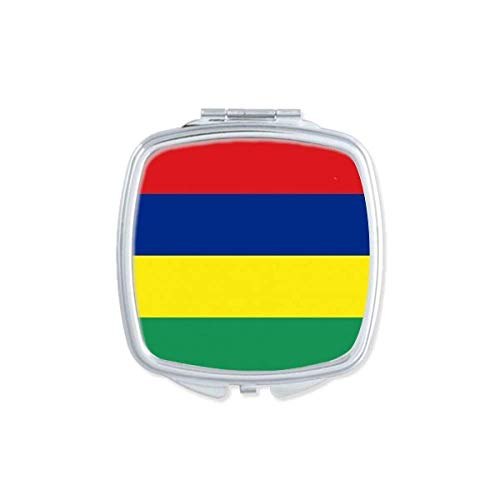 Maurício Flag National Africa Country Mirror espelho portátil composição de bolso portátil Vidro de dupla face