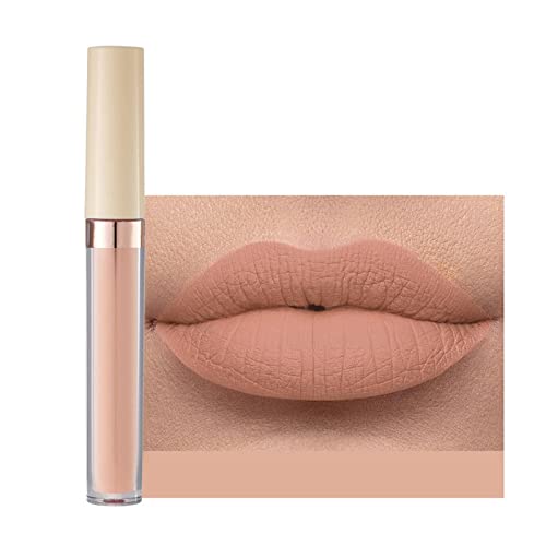Xiahium Lip Gloss Base abaixo de 5 Mattes claros Mattes Velvet 12 Color Lip Gloss Liquid Lipstick Glato Lipstick
