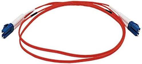 Cabo de fibra óptica Monoprice - 10 metros - vermelho | LC a LC, 9/125, modo único, duplex, corning,