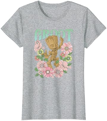 Marvel Guardians do Galaxy Groot Floral Dance Poster T-Shirt