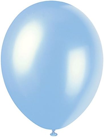 Balões de látex de festa simples exclusivos, 12 , azul -céu