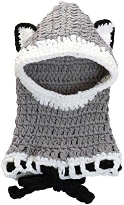 Chezi Kid's Fox Animal Fox Warm Gross Knit Crochet Cap Hat Feanies