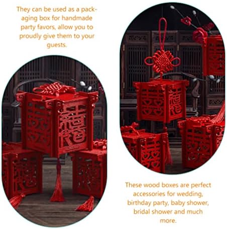 Caixas de presente de abaodam 3pcs estilo chinês Caixas de doces de casamento decorativo Caixa de