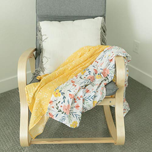 GRADO GRADO Luxos suaves Premium Muslin Baby Swaddle Cobertors 2 pacote | Grande 47 x 47 polegadas