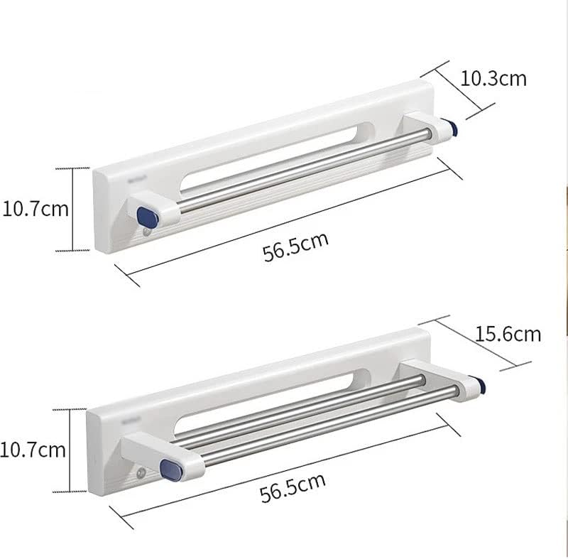 WYKDD LED Indução Toalha leve porta -toalhas sem perfuração 1/2 toalhas de haste Acessórios para banheiros