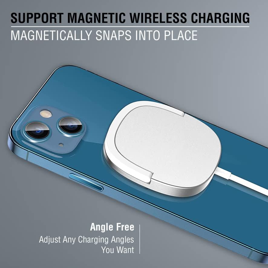 Carregador de telefone USB C Magnetic Wireless, 15W portátil qi rápido carregamento 2 em 1 suporte, Apple