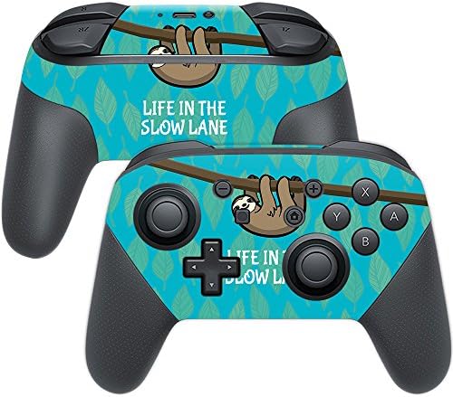 MightySkins Skin Compatível com Nintendo Switch Pro Controller - Sloth Sloth | Tampa protetora, durável e exclusiva