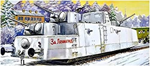 UNI-Model UUU72677 1/72 Exército soviético MBV-2 Trem blindado autopropulsionado, 3,0 polegadas,