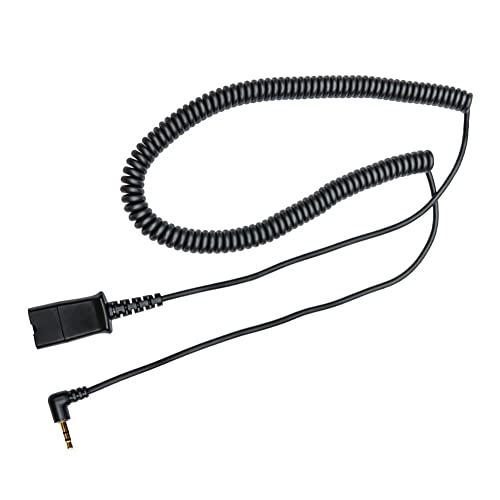 2,5 mm de cabo de desconexão rápida compatível com os fones de ouvido Plantronics QD e diários funcionam com telefones