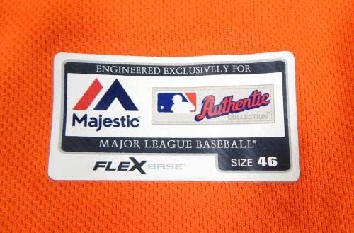 2013-19 Houston Astros 22 Jogo usou a camisa laranja Placa Removida 46 DP23874 - Jerseys MLB usada para jogo
